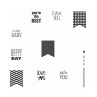 Banner Banter Clear-Mount Stamp Set