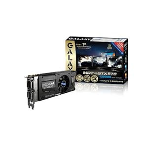 Galaxy MDT GeForce GTX 570 1280mb GDDR5 PCI Express 2.0 4xDVI/Mini-HDMI SLI Ready Multi-Display Graphics Card, 57NKH3DH5PXK Reviews