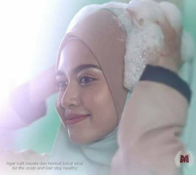 Shampoo ad in Malaysia