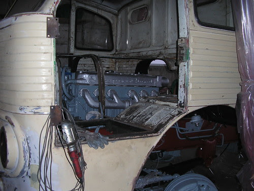 Motor d'un Pegaso 1061 en restauració