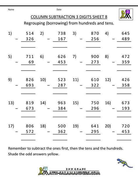 Subtraction problems and word problems for 3rd grade and 4th grade. free printable subtraction with regrouping printable world holiday