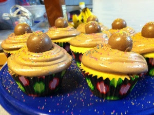 Stephee's Nutella Cupcakes, Frosted
