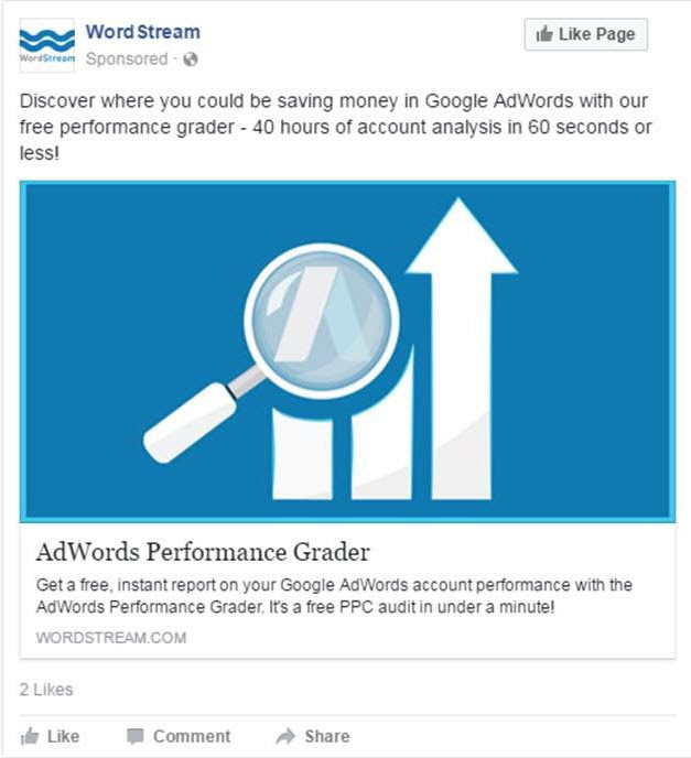 wordstream-facebook-ad