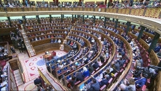 El Congrés dels Diputats en la segona votació del debat d'investidura