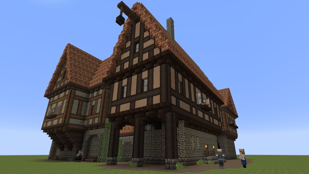 Minecraft - Fachwerkhäuser #6 Half-timbered House - YouTube