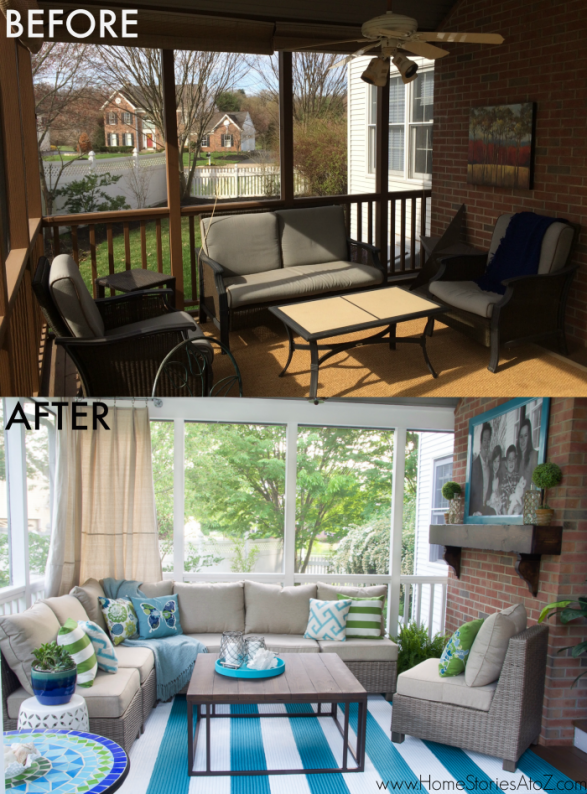 Screen Porch Decorating 587x794