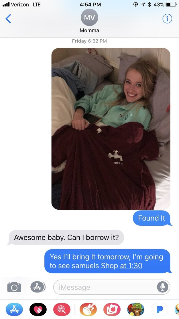 If you're wondering, Vallance's mom didn't notice anything off about the pic (or so he thinks).