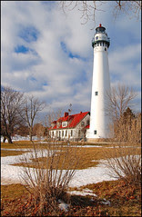 Wind Point Lighthouse in December