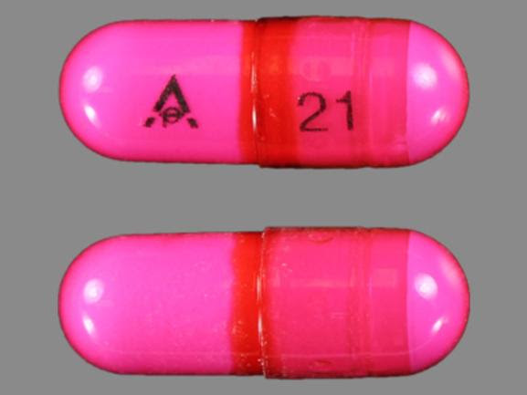 AP 21 Pill Images (Pink / Capsuleshape)