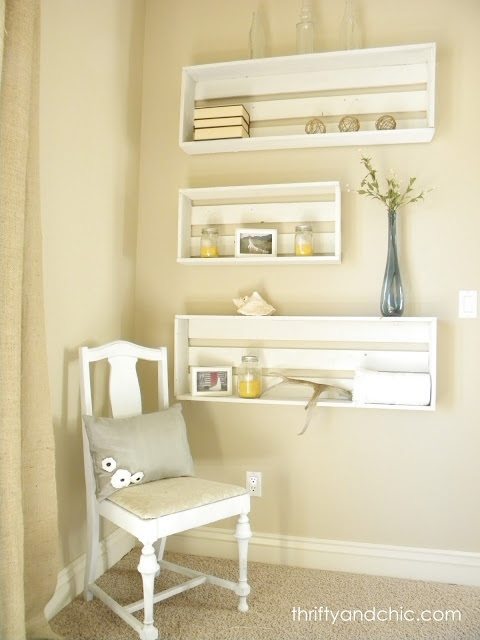 diy crates/ Crate Shelves
