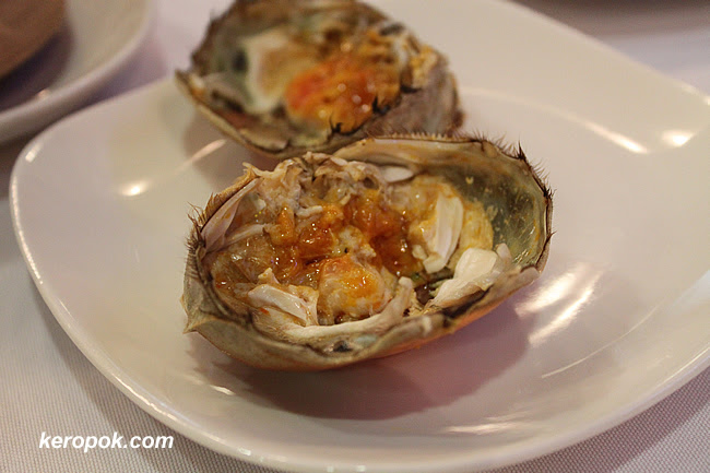 The shell and the crab roe
