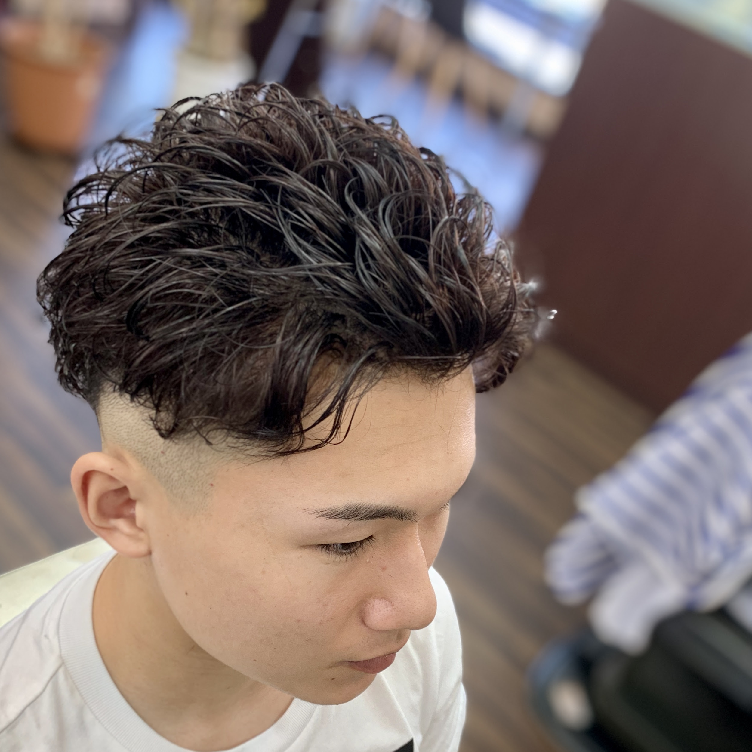 ヘアスタイル ショート パーマ 天童の理髪店 With ウィズ