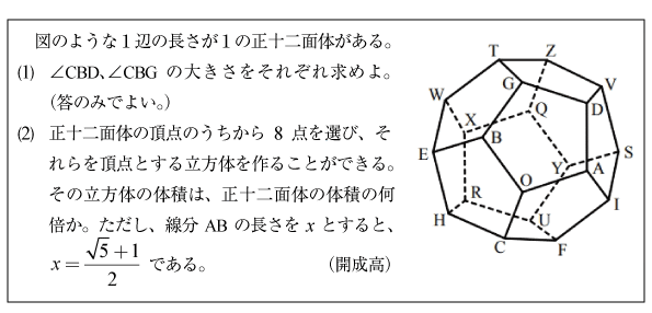 空間図形問題 Of 京極一樹の数学塾会員頁