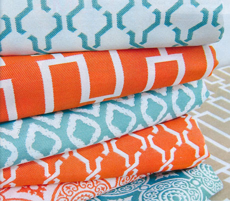 Turquoise and Orange Interior Design Color Palettes