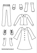 ぬりえやさん 無料こども塗り絵 着せかえぬりえ