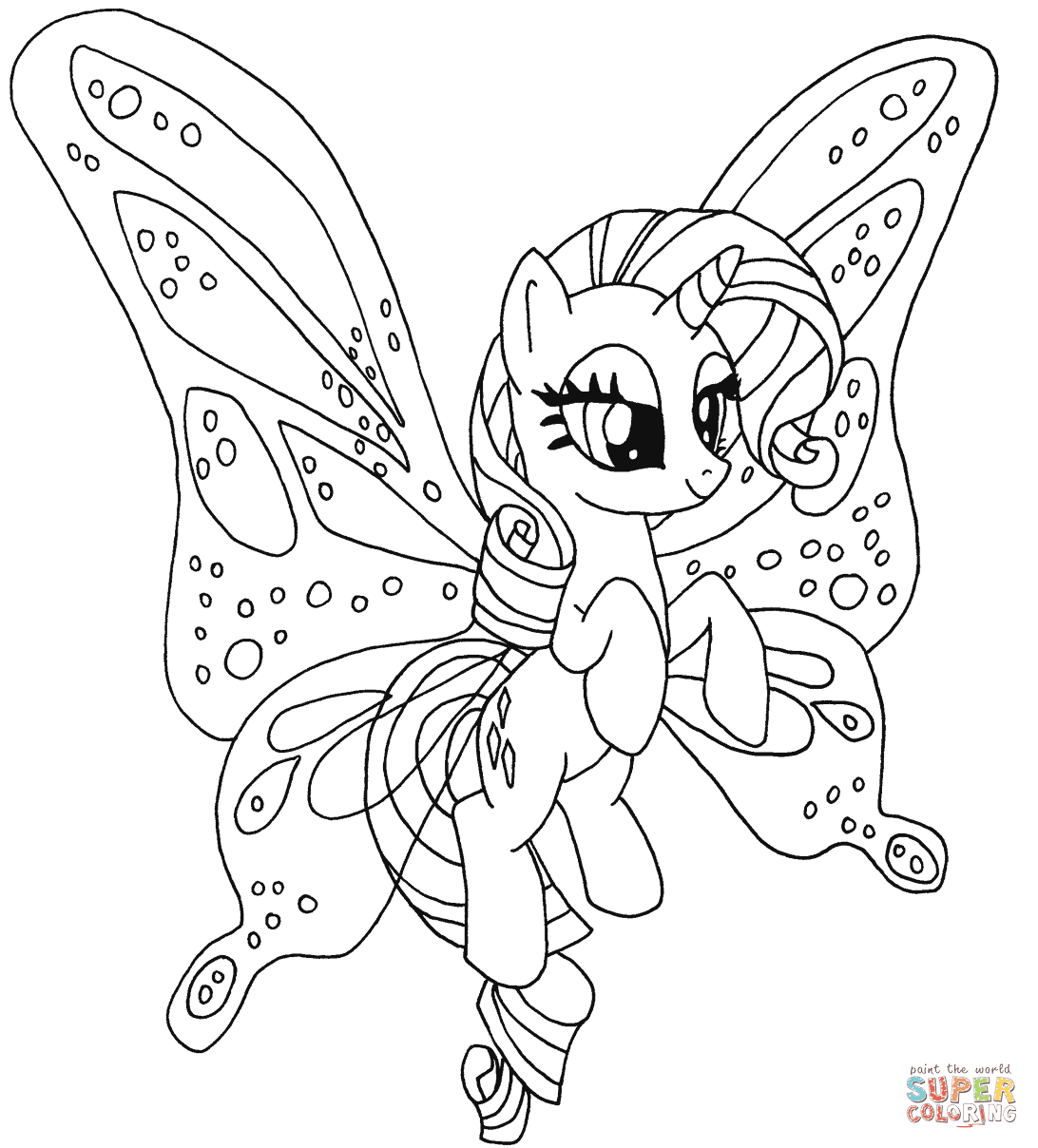 Kleurplaat Little Pony