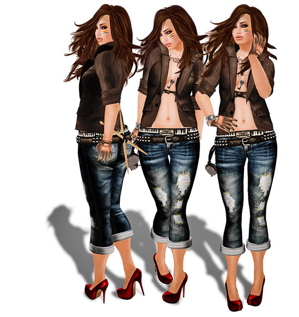 JEANS: Phoenix Rising – Boyfriend Jeans in Blue Wash (Ashoka Eales) TATTOO: 