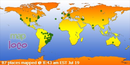 Locations of Site Visitors