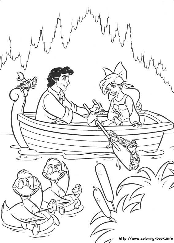 the little mermaid coloring pages on coloringbook