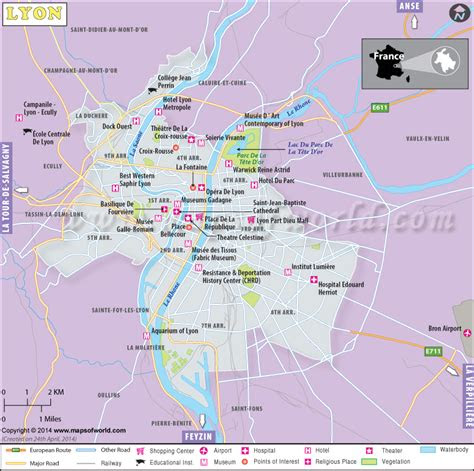 Map Of France Lyon