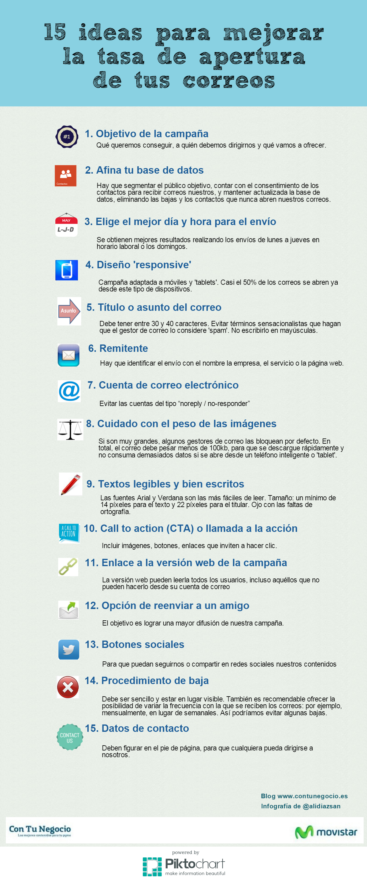 15 ideas para mejorar la tasa de apertura de tus correos