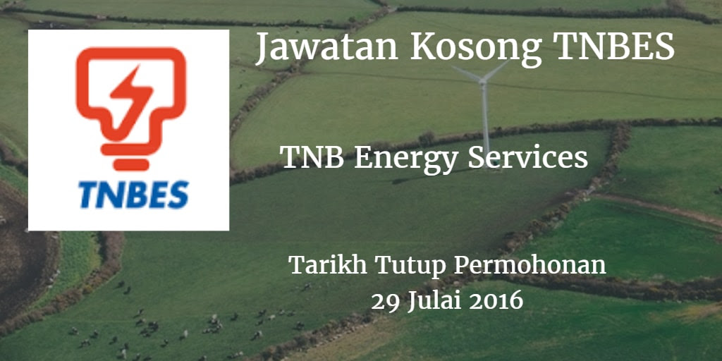Jawatan Kosong TNBES 29 Julai 2016