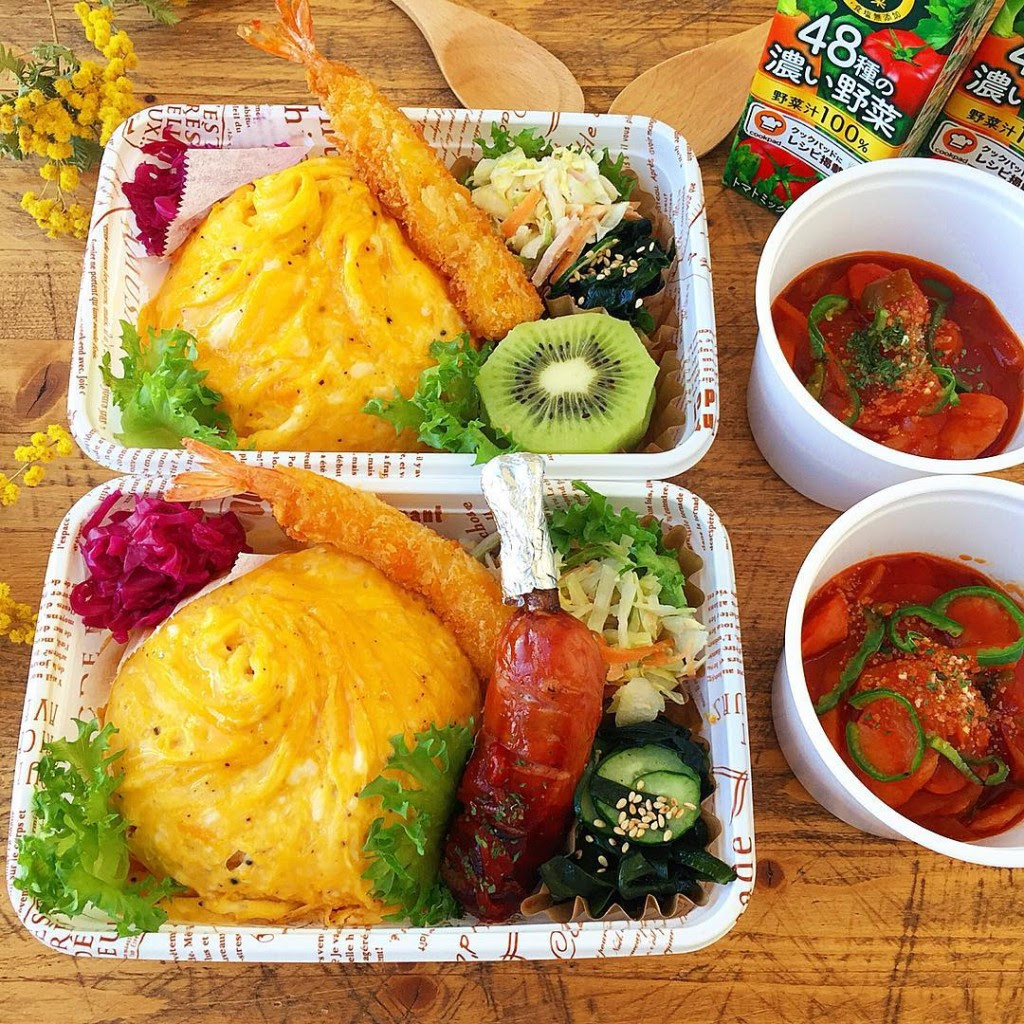 今回は Snsで話題のオムライス弁当にチャレンジ と題し インスタグラムで話題のオムライス弁当を2つご紹介しました