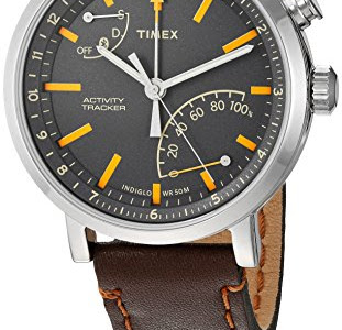 Timex Unisex TW2P92300 Metropolitan+ Dark Brown Stitched Leather Strap Watch