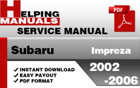 Download Link subaru impreza service manaul zip Prime Reading PDF