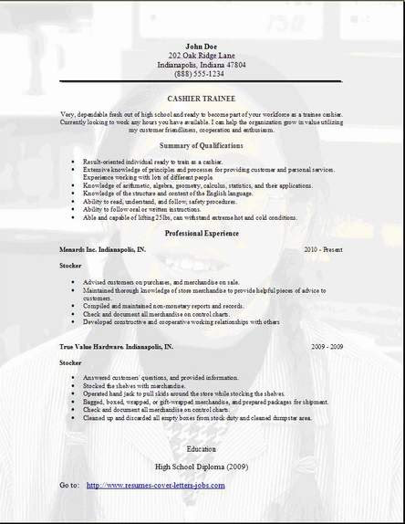 Trainee Resume, Occupational:examples, samples Free edit 