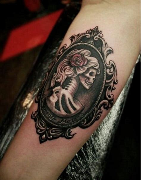 skull cameo tattoo safe        design
