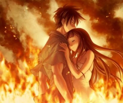 imagenes de amor anime. angeles de amor anime.