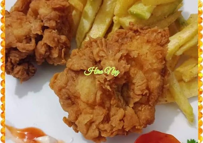 Easiest Way to Cook Yummy Food Chicken_Broast_With_French_Fries Recipe