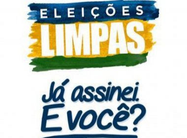 Projeto Eleições Limpas tem mais de 53 mil assinaturas