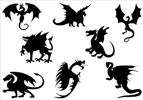 Download Dragon Silhouette - Cliparts.co