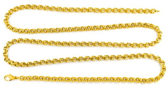 Originalfoto SELTENE GOLDKETTE, GLIEDER, GEFLECHTSTRUKTUR 14K LUXUS!