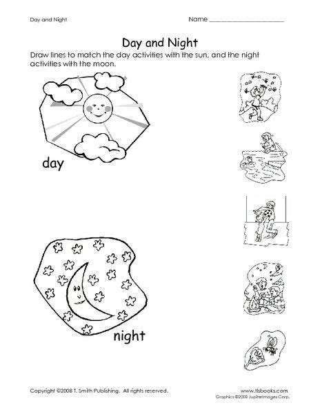'morning' nighttime, daytime and 'evening' nighttime. day and night pictures for kindergarten day and night worksheet