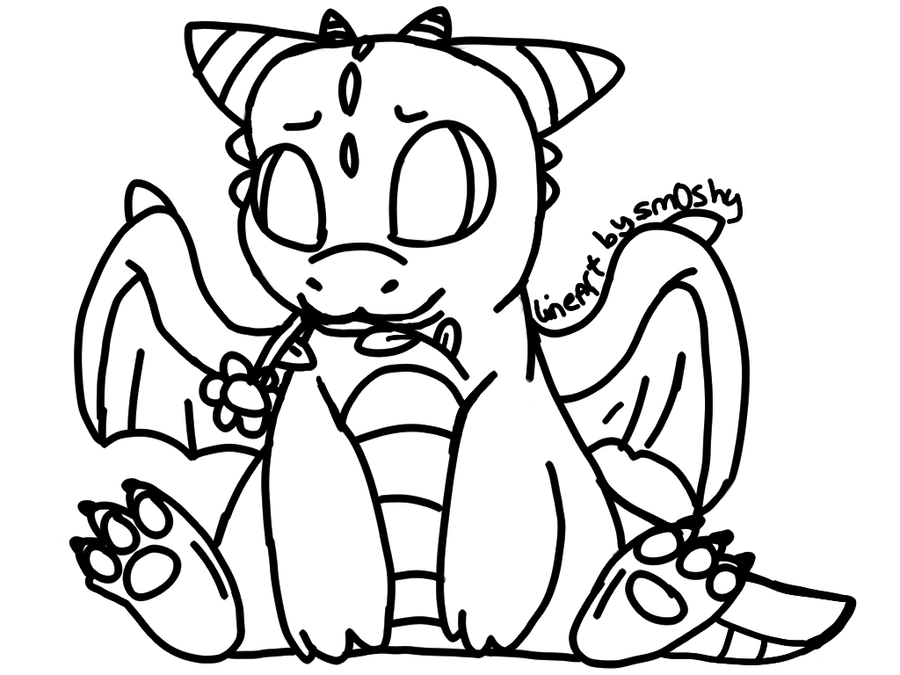 chibi dragon lineart by P0CKYY on DeviantArt chibi dragon lineart by P0CKYY on DeviantArt