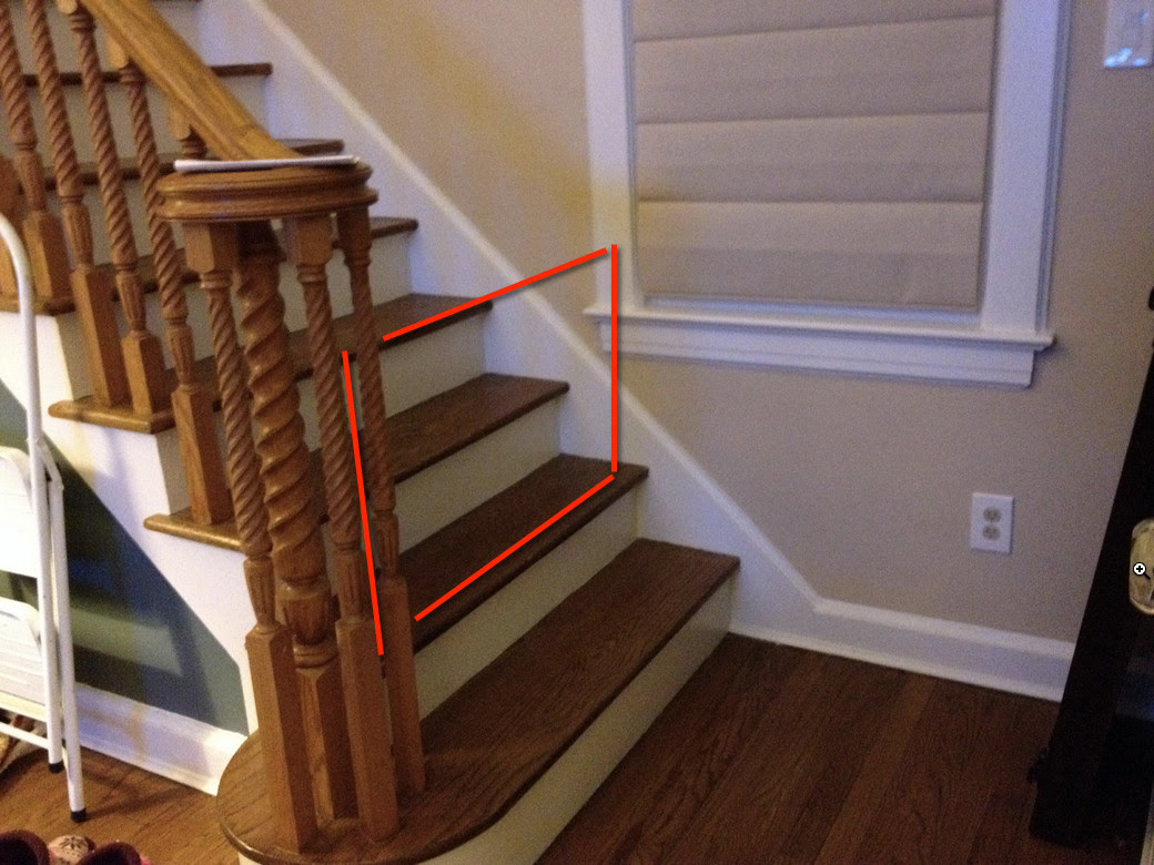 Baby gate suggestions for unusual bottom-of-stairs? : daddit