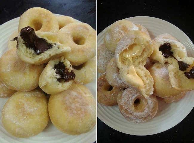 Resepi Donut Inti Coklat & Cheese - Resepi Bonda