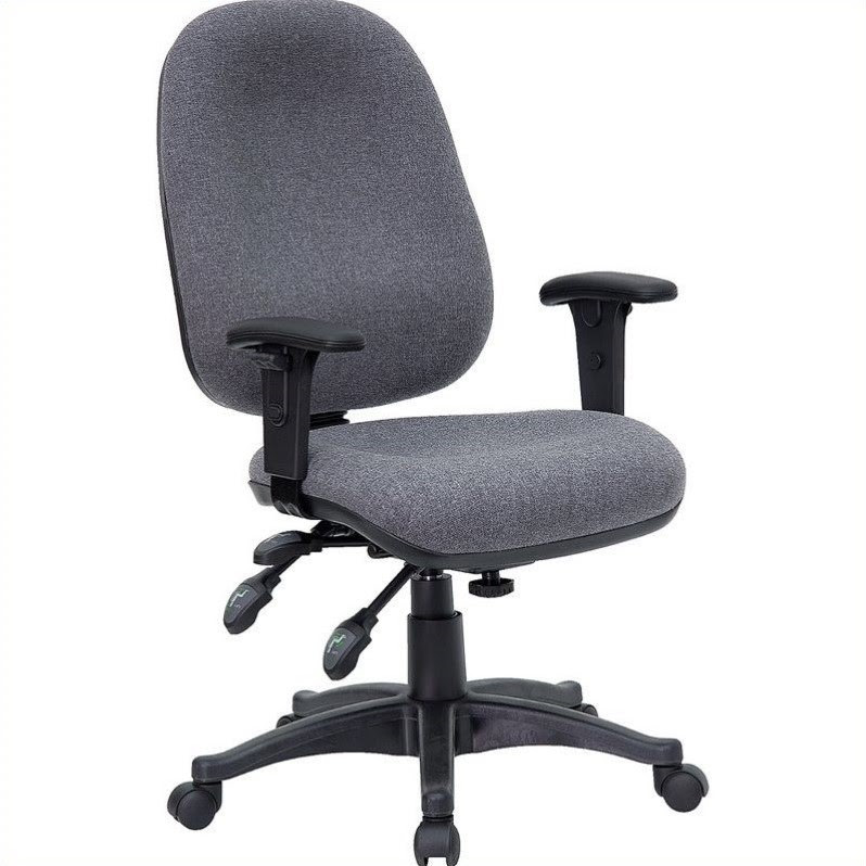 Flash Furniture Multi Functional Computer Office Chair in Gray
