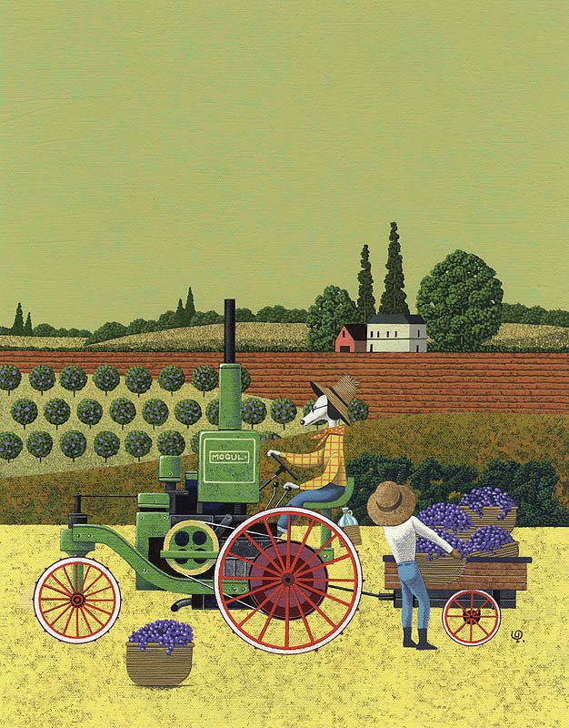 実りの秋にブドウの収穫 カレンダーイラスト ストックイラスト 衛星写真素材blog 株式会社アートバンク オフィシャルブログ