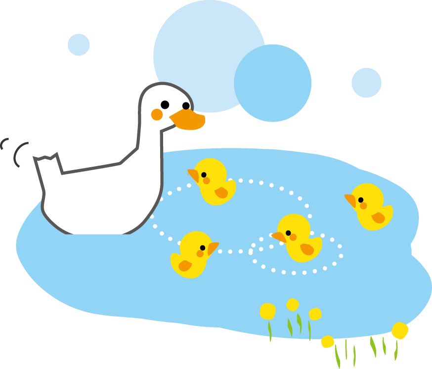 アヒル あひる イラスト 無料イラスト