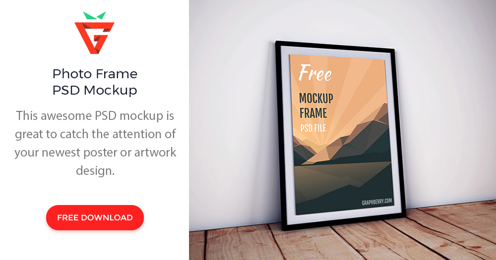 Download Poster Frame PSD Mockup - graphberry.com