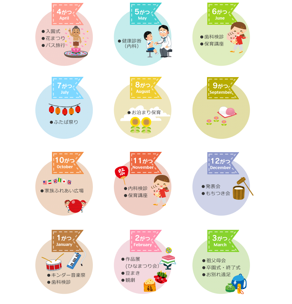年間行事 幼保連携型 認定こども園 神埼双葉園