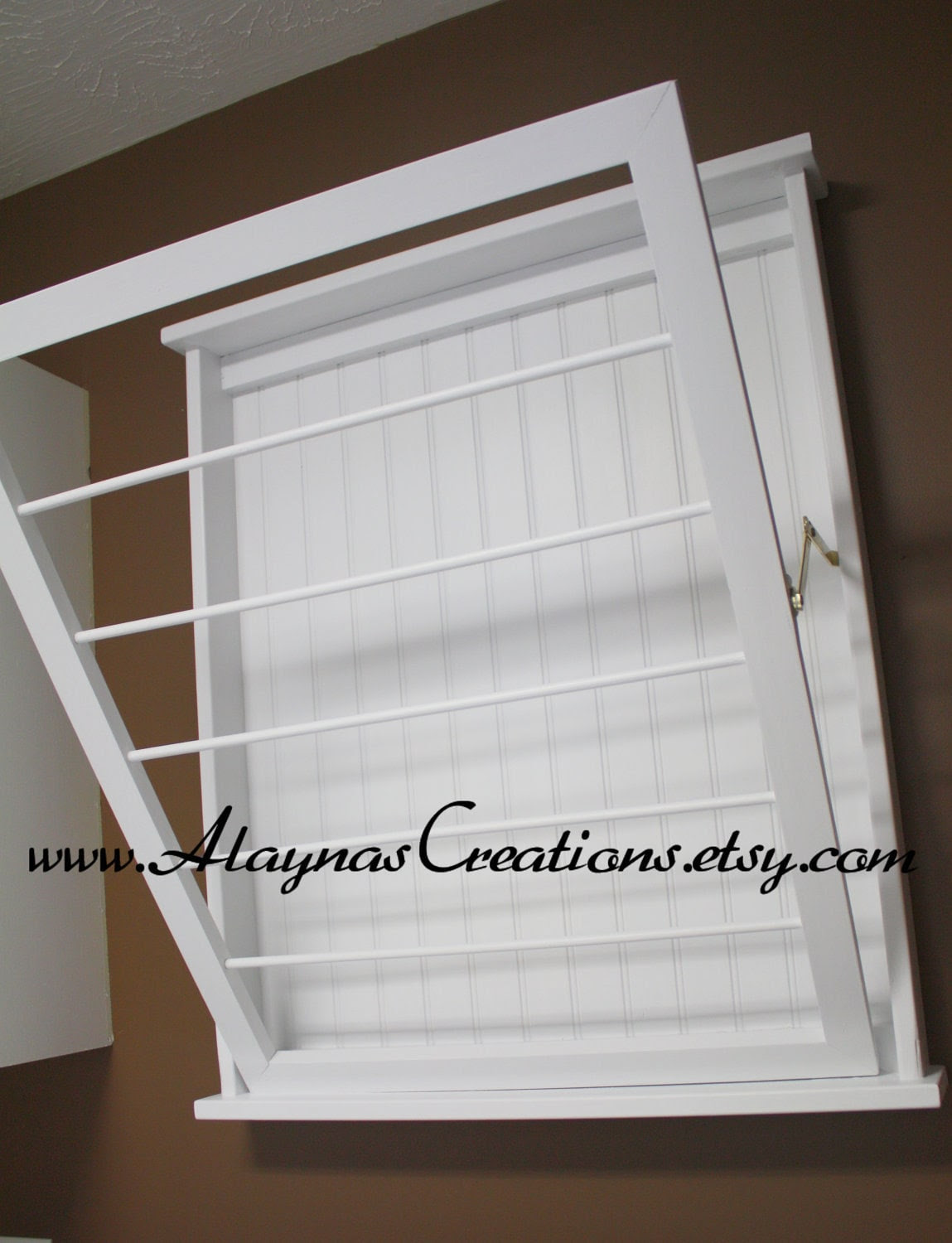 Wall Mounted Laundry Drying Rack by AlaynasCreations on Etsy