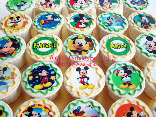 Birthday Cupcake Edible Image Mickey Mouse