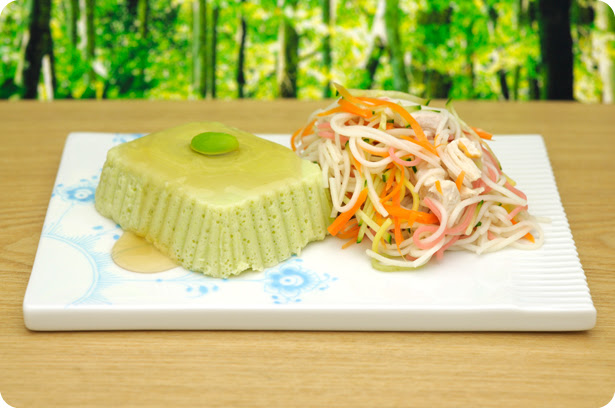 サルーキこころの手作りレシピ 枝豆豆腐 サラダ素麺 犬膳