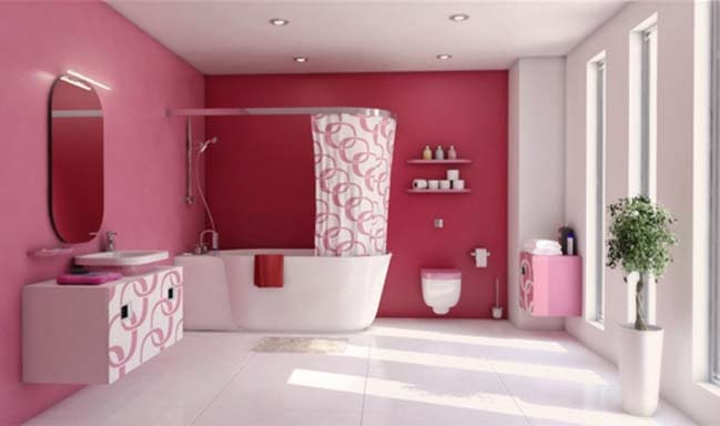 Pink Bathroom Ideas - 51 Pink Bathrooms With Tips Photos And Accessories To Help You Decorate Yours : Different shades of pink, including millennial pink, rose, peach, and baby pink, grace everything from the walls to the furniture.