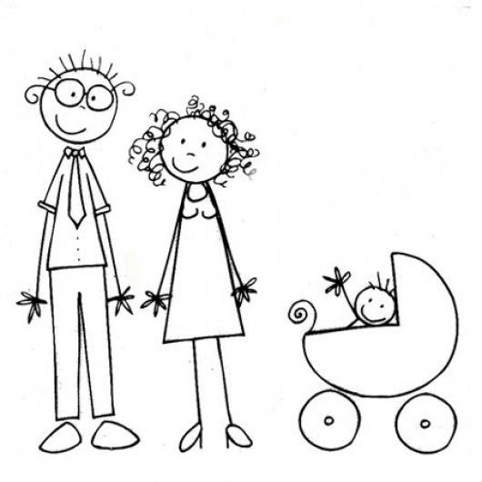 Dibujo De Una Familia Joven Sin Experiencia Papa Mama Y Bebe En Carruaje Para Pintar Y Colorear Colorear Dibujos De Cholo Dibujo De Una Familia Joven Sin Experiencia Papa Mama